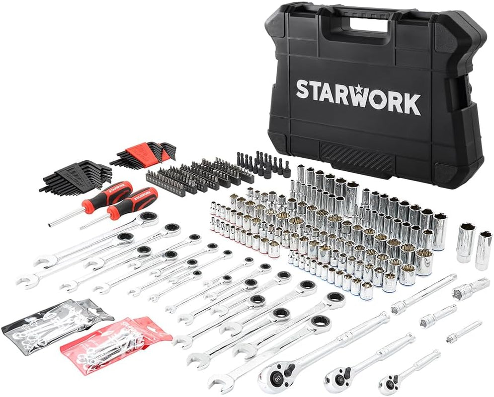 TRUE MECHANIC™ 303-Piece Mechanics Tool Set and Socket Set, Professional, Sae/Metric