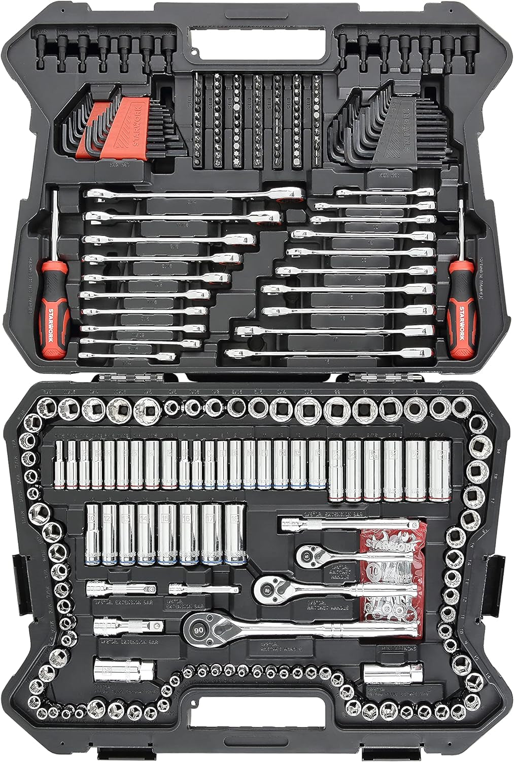 TRUE MECHANIC™ 303-Piece Mechanics Tool Set and Socket Set, Professional, Sae/Metric